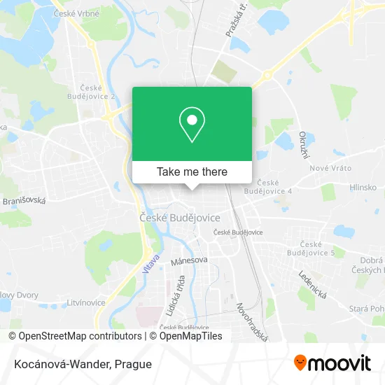 Карта Kocánová-Wander