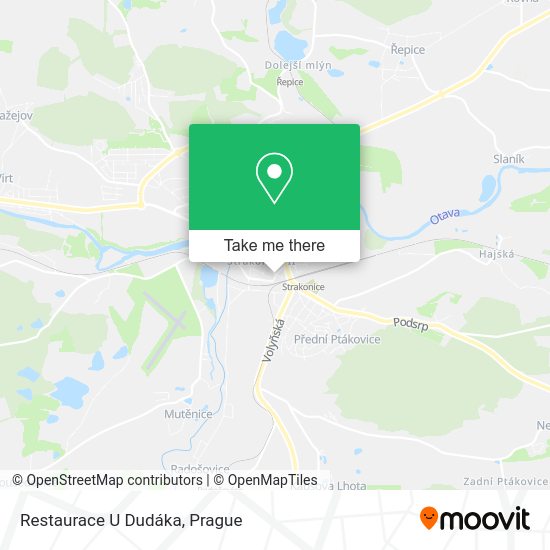 Карта Restaurace U Dudáka