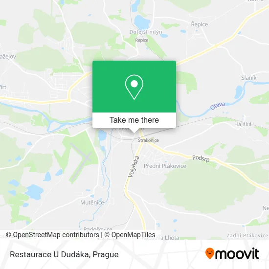 Карта Restaurace U Dudáka