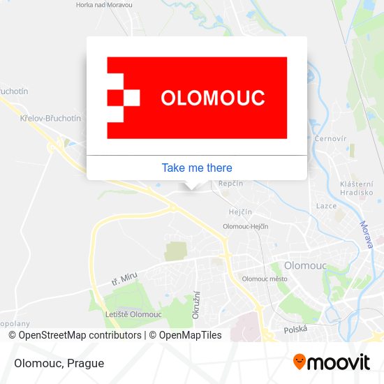 Olomouc map