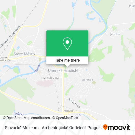 Slovácké Muzeum - Archeologické Oddělení map