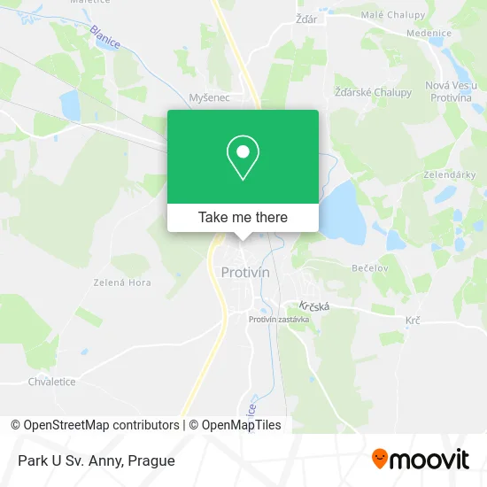 Карта Park U Sv. Anny
