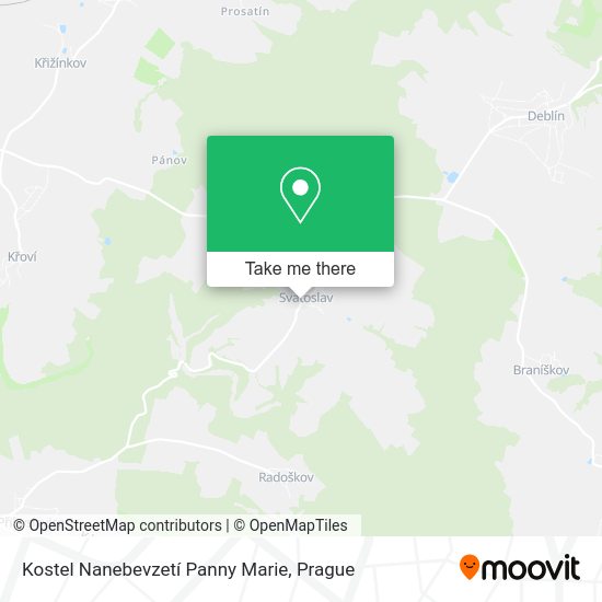 Kostel Nanebevzetí Panny Marie map