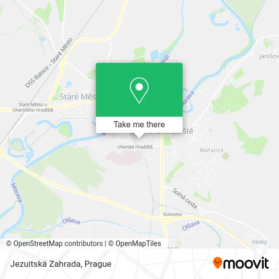 Jezuitská Zahrada map