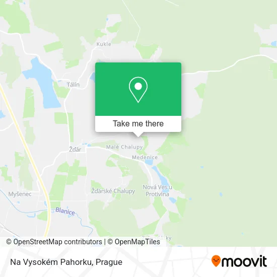 Карта Na Vysokém Pahorku