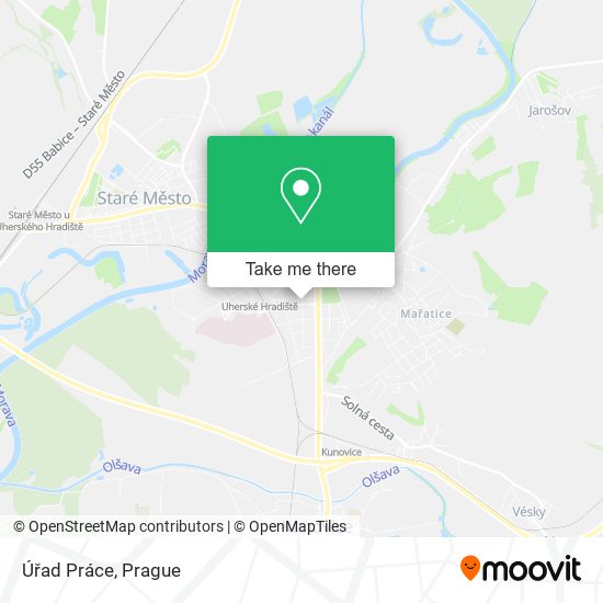 Úřad Práce map