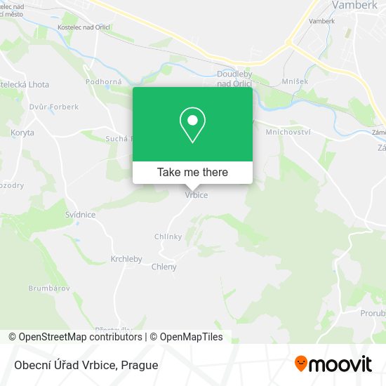 Obecní Úřad Vrbice map