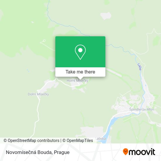 Novomísečná Bouda map