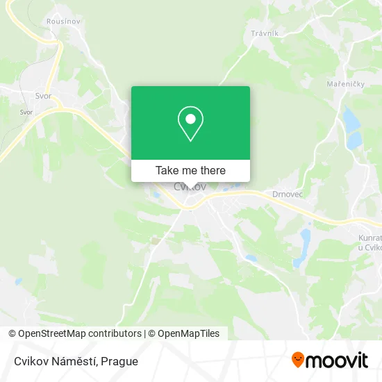 Карта Cvikov Náměstí