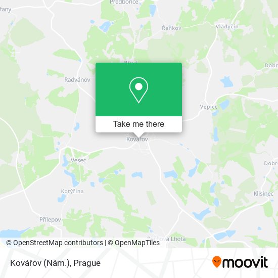 Kovářov (Nám.) map