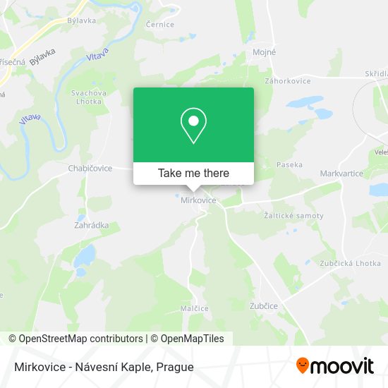 Mirkovice - Návesní Kaple map