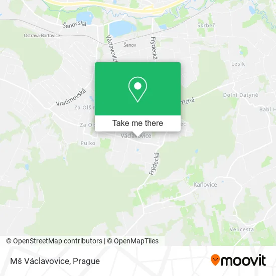 Карта Mš Václavovice
