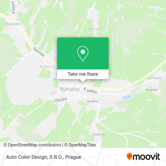 Auto Color Design, S.R.O. map