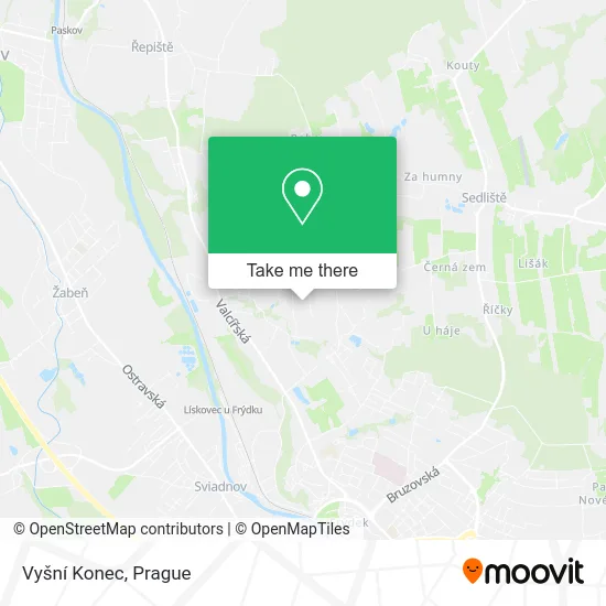 Карта Vyšní Konec