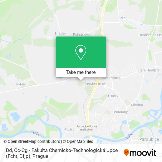Dd, Cc-Cg - Fakulta Chemicko-Technologická Upce (Fcht, Dfjp) map