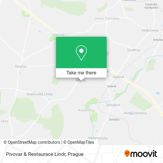 Карта Pivovar & Restaurace Lindr