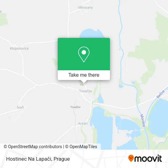 Карта Hostinec Na Lapači