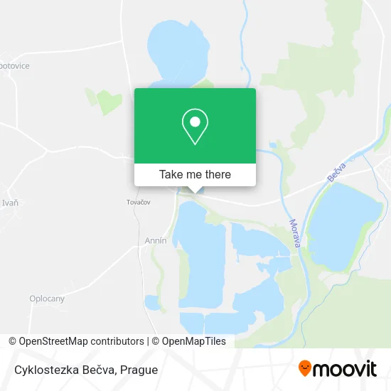 Карта Cyklostezka Bečva