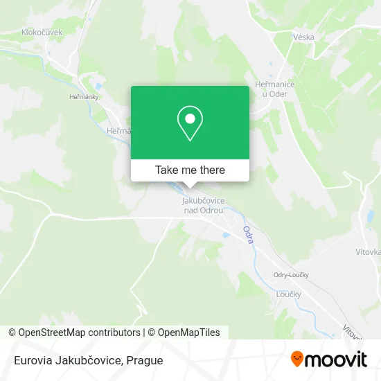 Eurovia Jakubčovice map