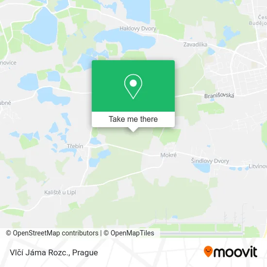 Карта Vlčí Jáma Rozc.