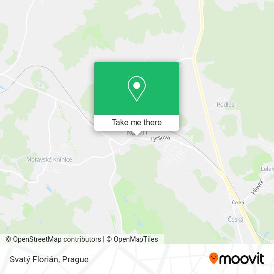 Svatý Florián map