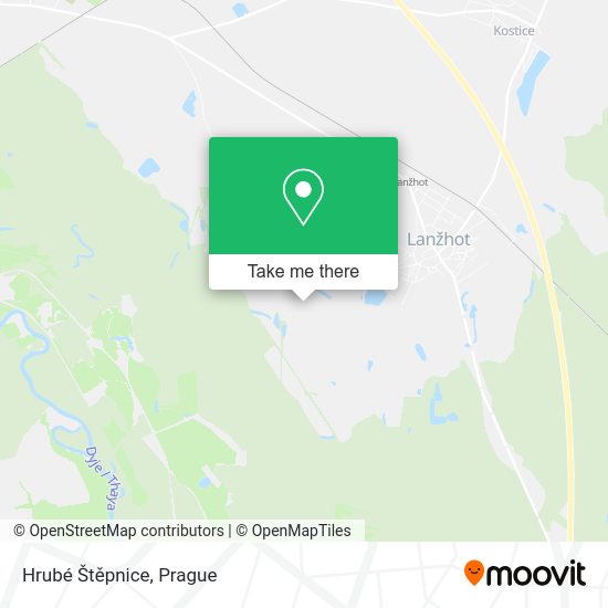 Hrubé Štěpnice map