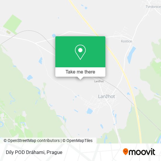 Díly POD Dráhami map