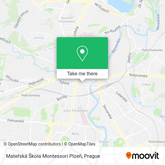 Mateřská Škola Montessori Plzeň map