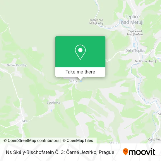 Ns Skály-Bischofstein Č. 3: Černé Jezírko map