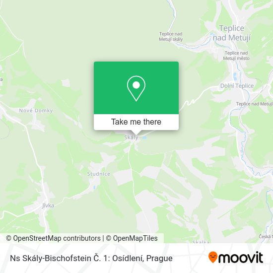 Ns Skály-Bischofstein Č. 1: Osídlení map