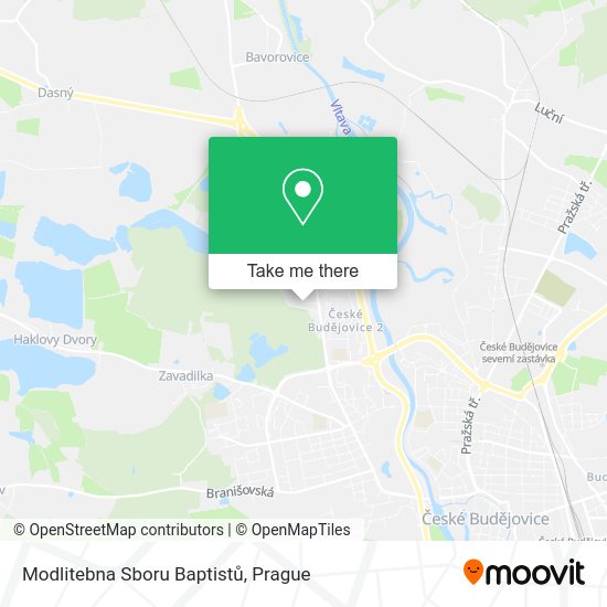Modlitebna Sboru Baptistů map
