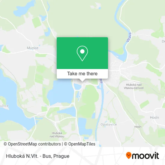 Карта Hluboká N.Vlt. - Bus