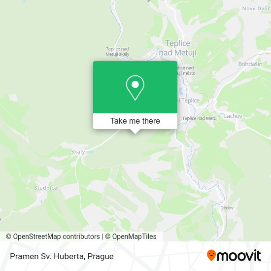 Карта Pramen Sv. Huberta