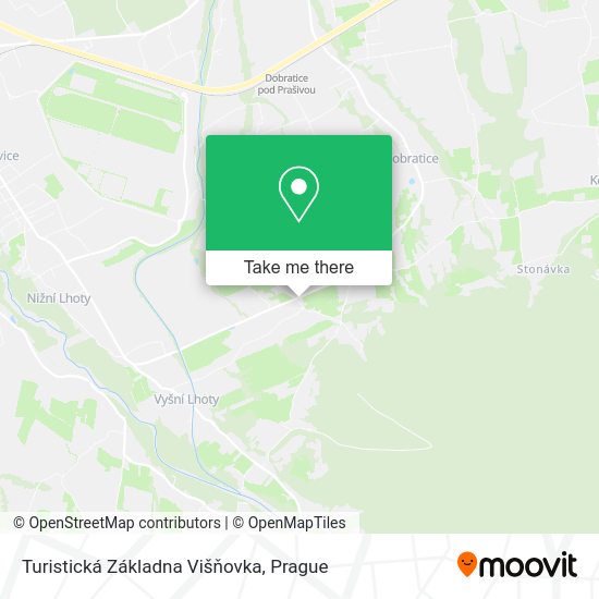 Turistická Základna Višňovka map