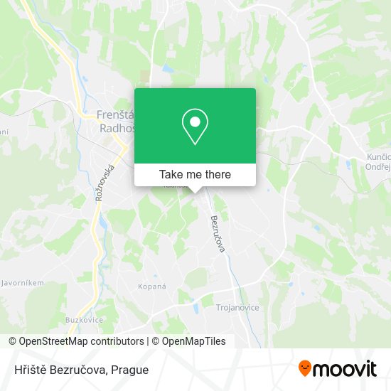 Hřiště Bezručova map