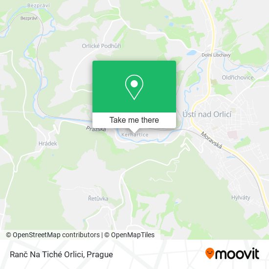 Ranč Na Tiché Orlici map