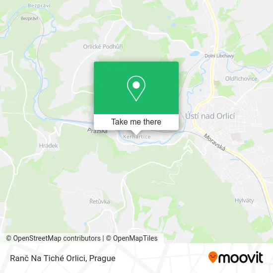 Карта Ranč Na Tiché Orlici