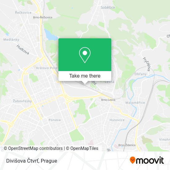 Divišova Čtvrť map