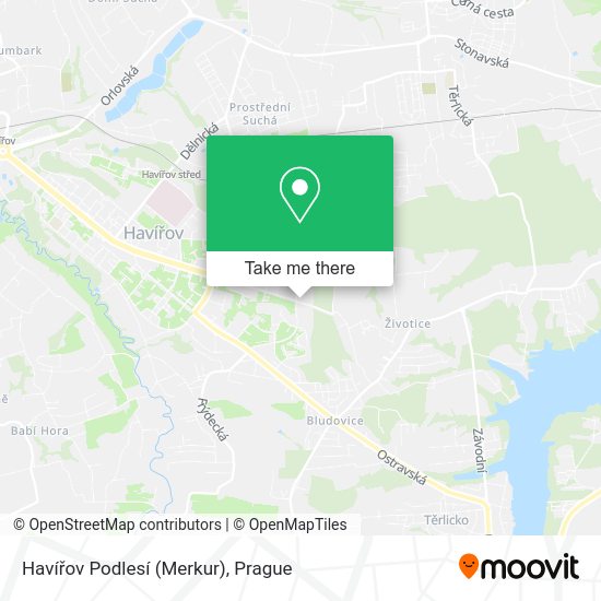 Havířov Podlesí (Merkur) map