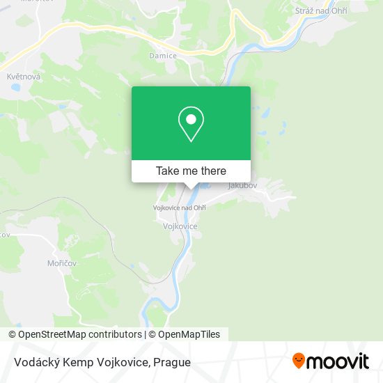 Vodácký Kemp Vojkovice map