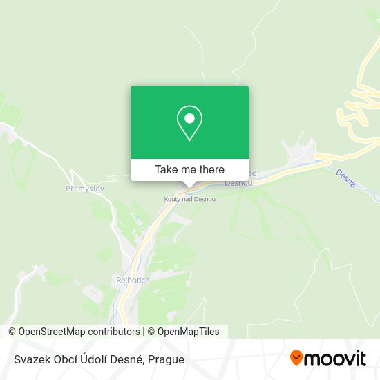 Svazek Obcí Údolí Desné map