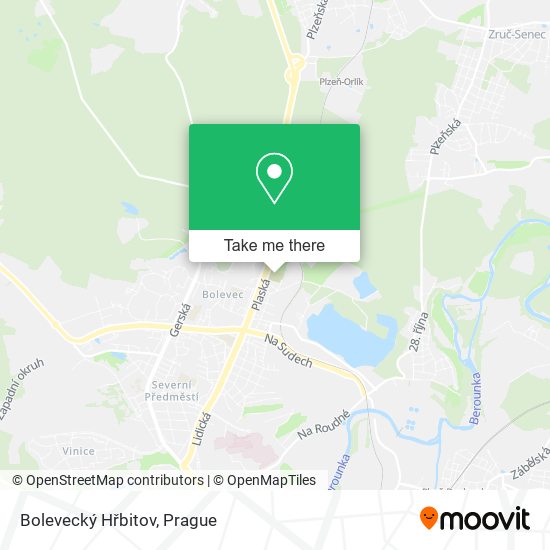 Bolevecký Hřbitov map