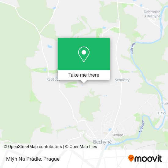Mlýn Na Prádle map
