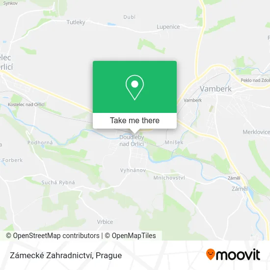 Карта Zámecké Zahradnictví