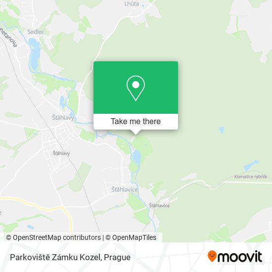 Parkoviště Zámku Kozel map