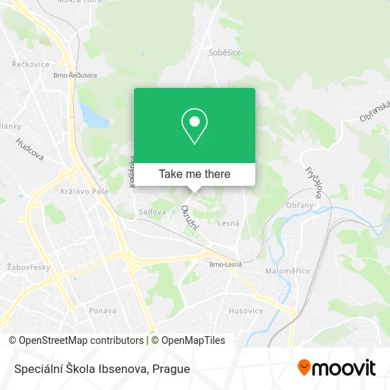 Карта Speciální Škola Ibsenova