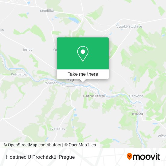 Карта Hostinec U Procházků