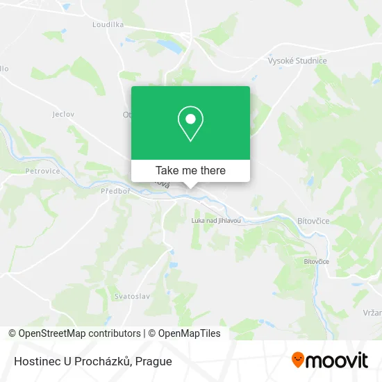 Карта Hostinec U Procházků