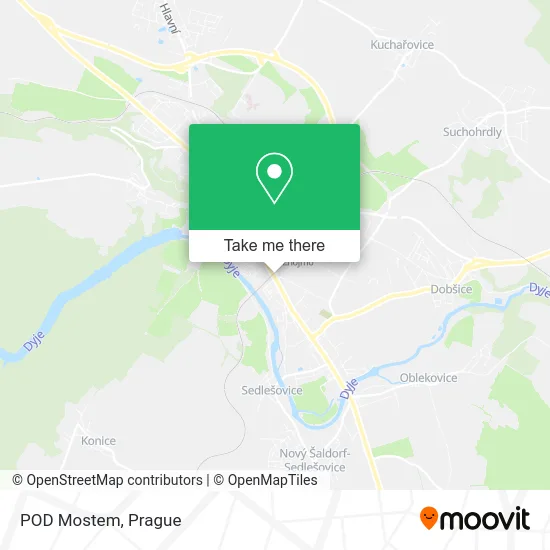 Карта POD Mostem