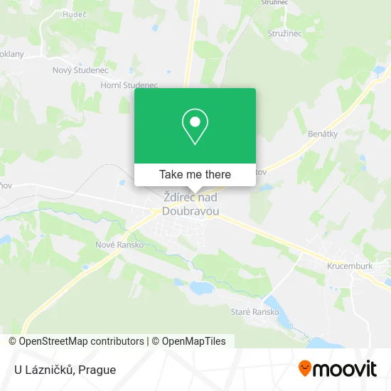 Карта U Lázničků